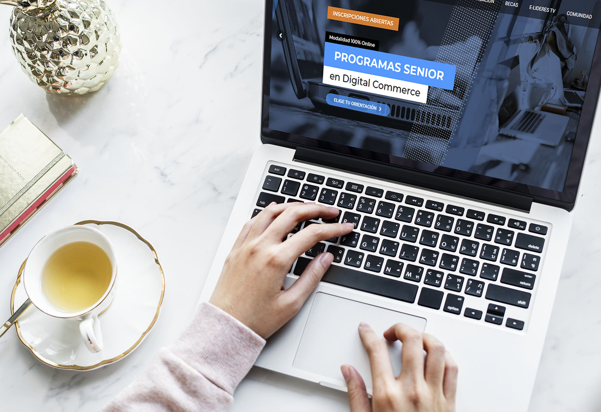 Person using laptop